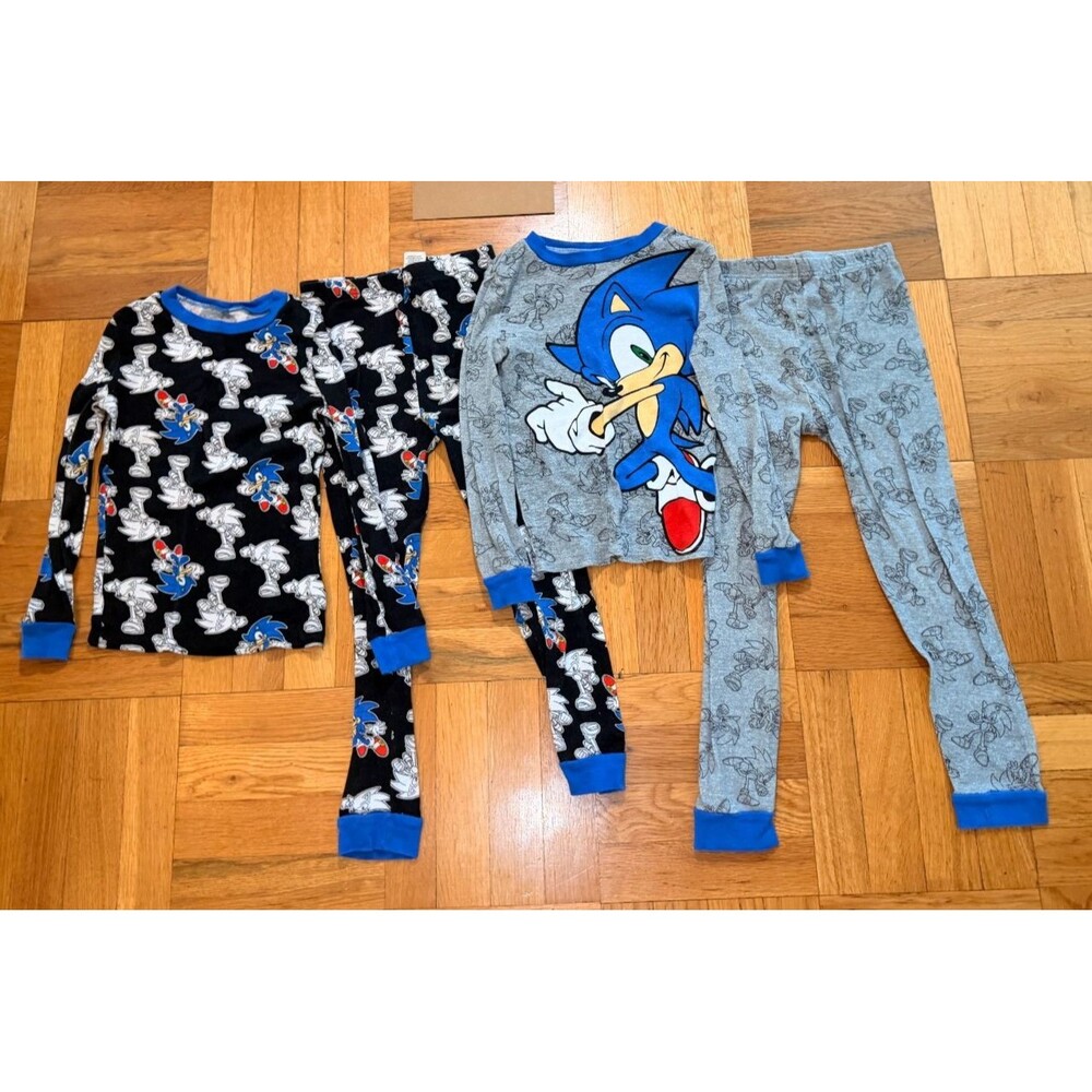 Sonic the Hedgehog Boys Pajama Sets Size 8 – 2 Sets / 4 Pieces